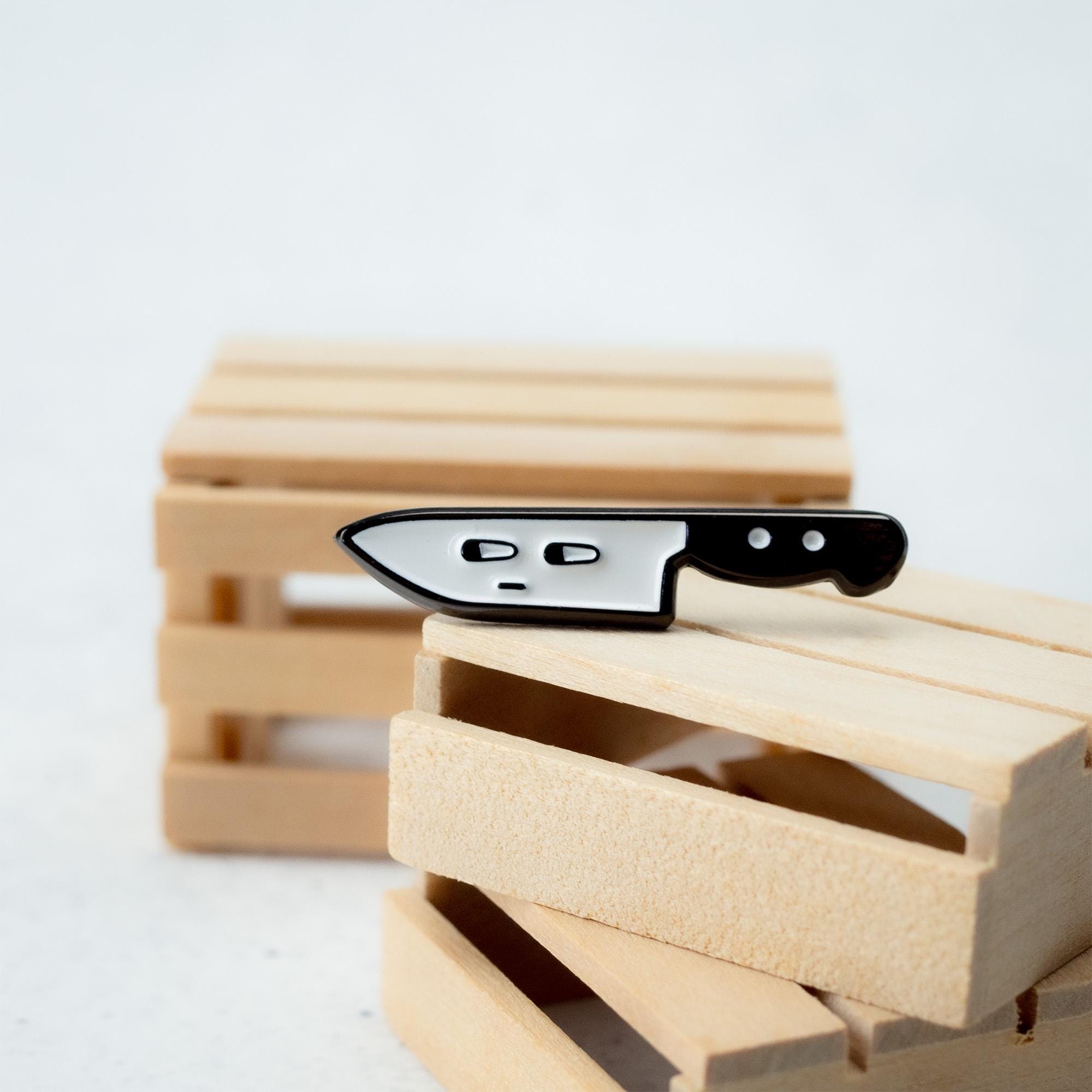 Knife Stare Enamel Pin