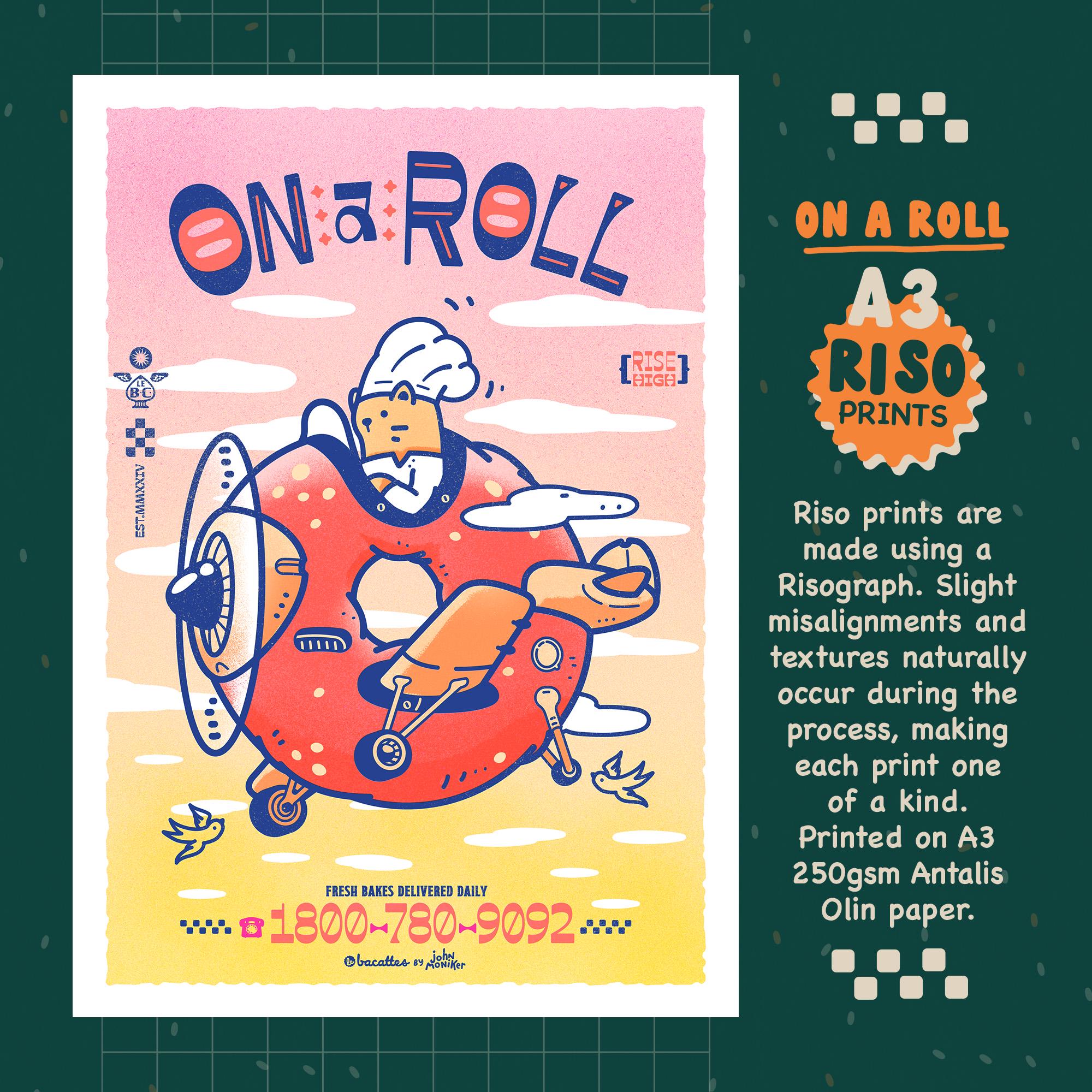 Le BaCattes Riso A3 Poster: Bread Series