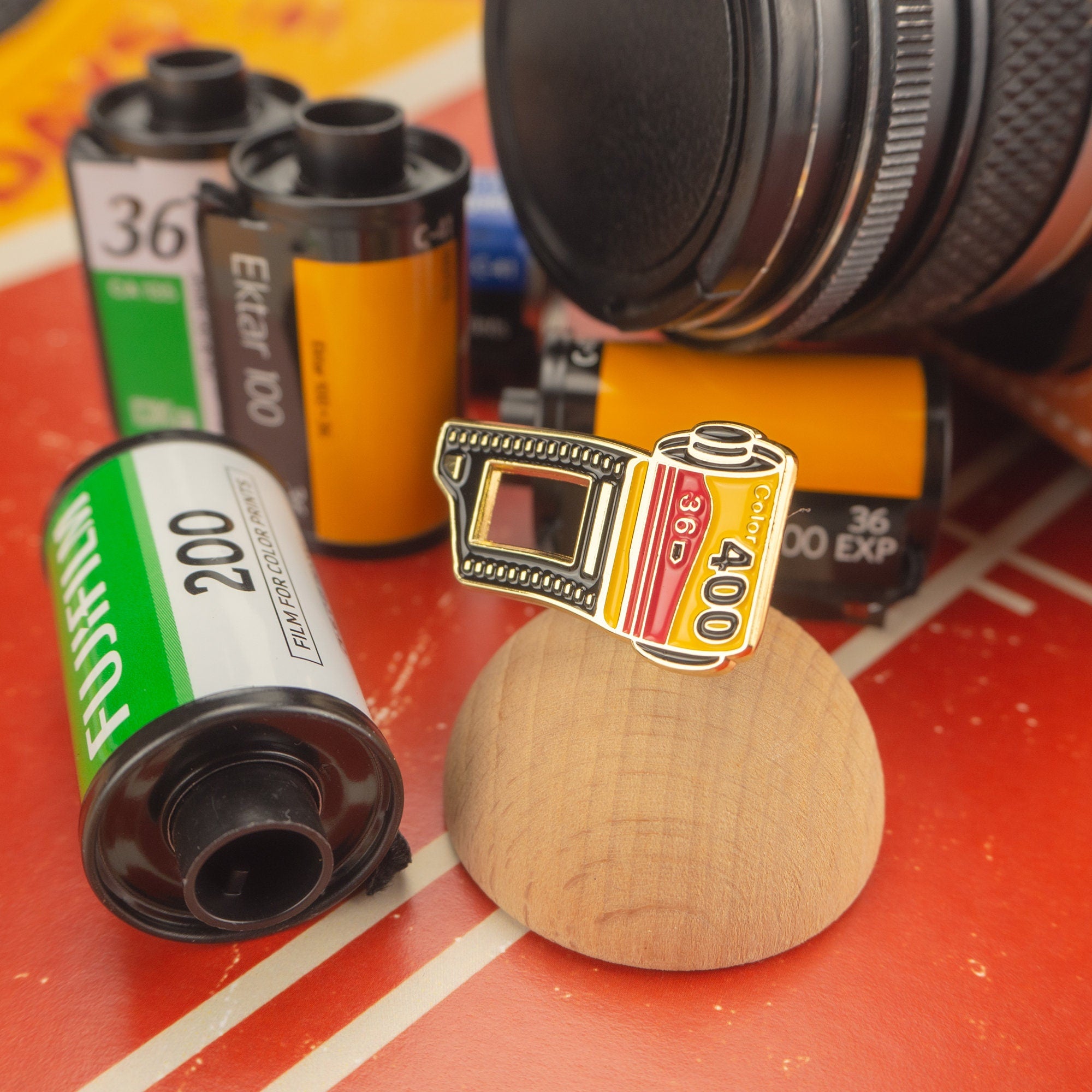 35mm Film Roll Enamel Pin