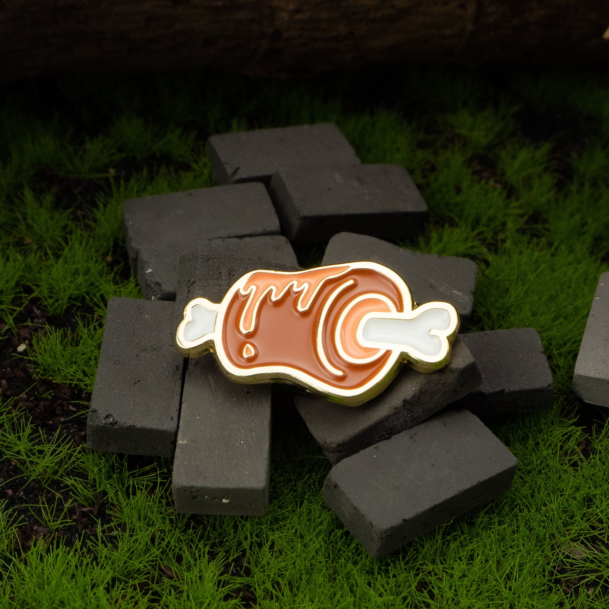 Meat Enamel Pin