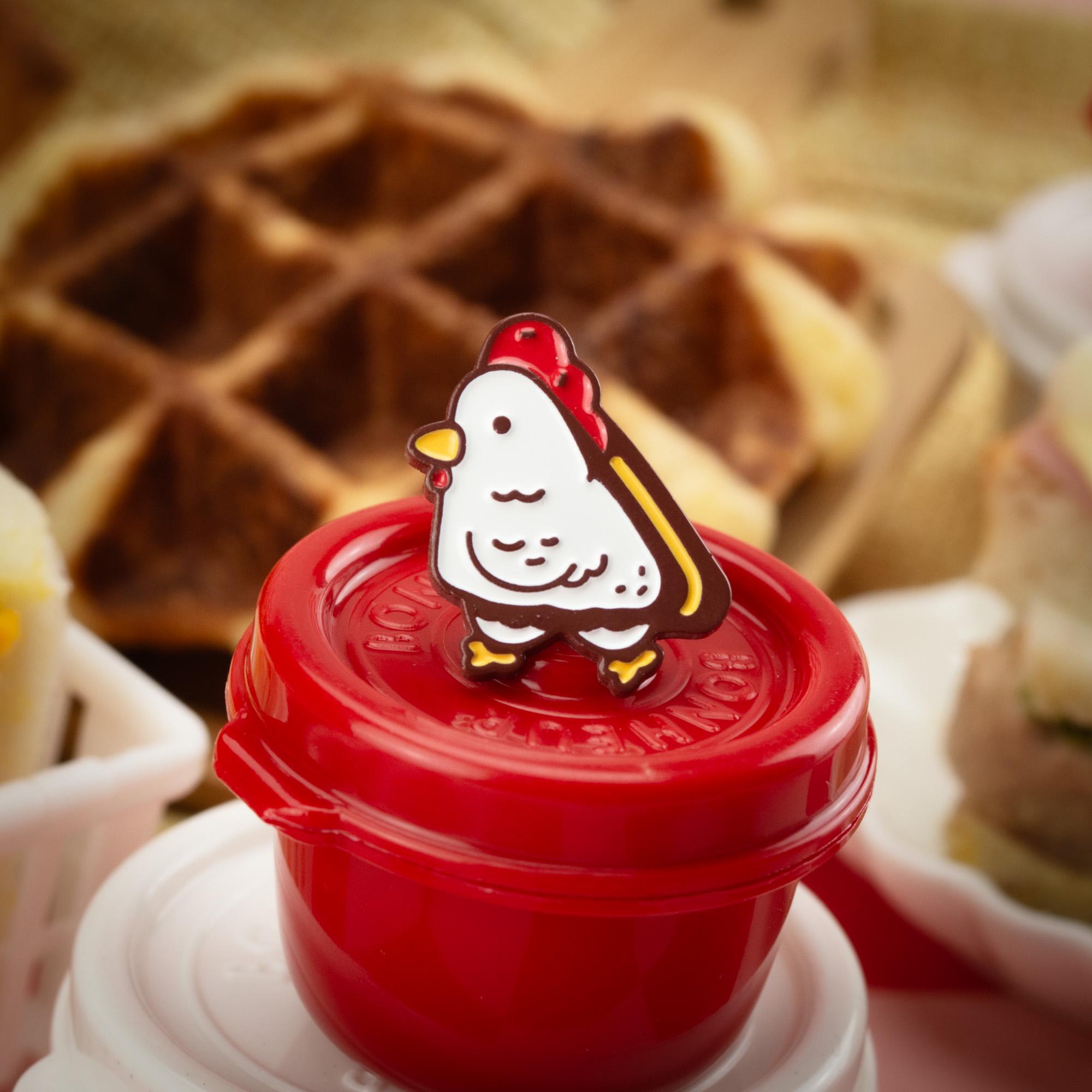 Chicken Katsu Sando Dyed Enamel Pin